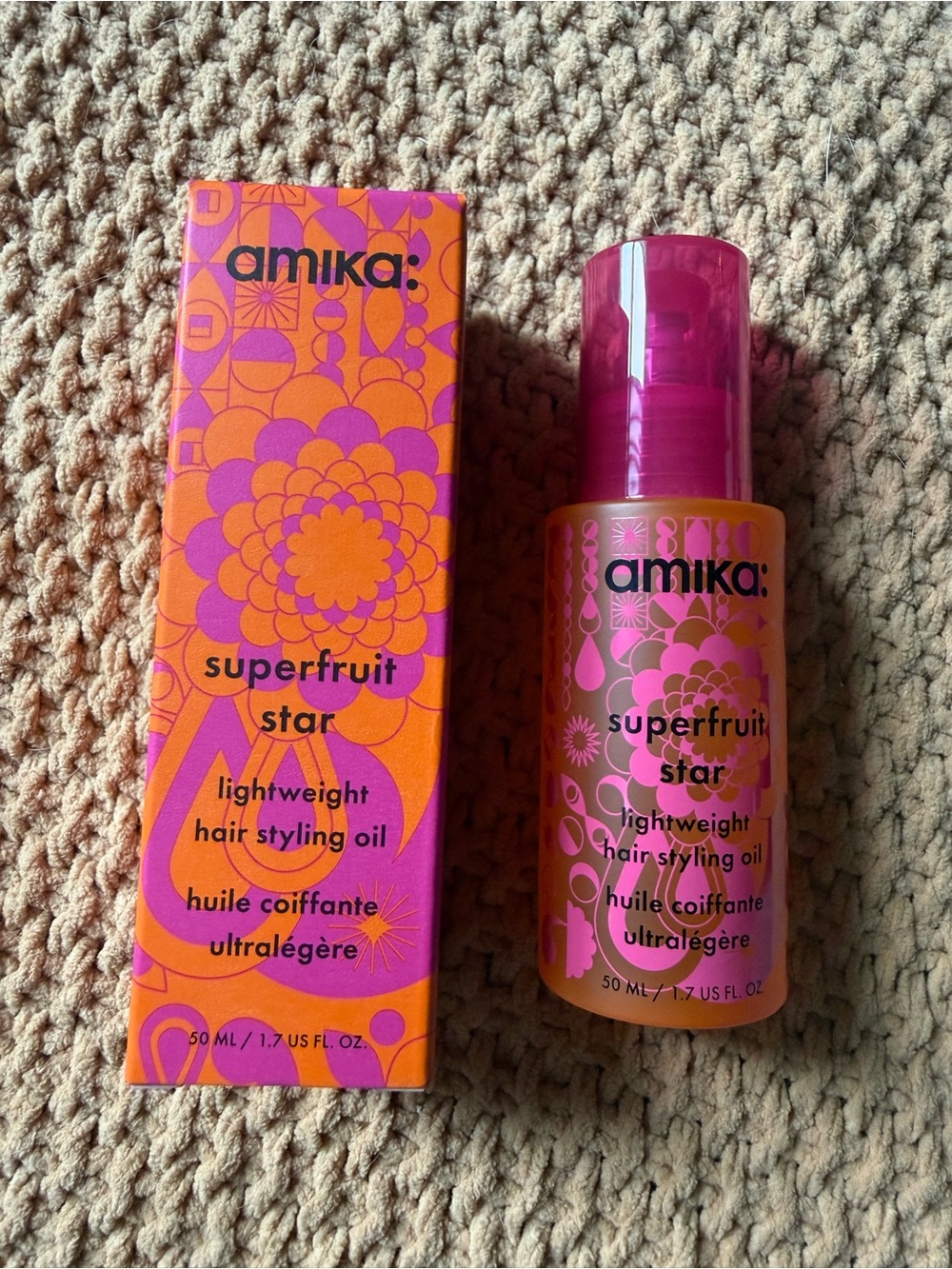 Hair styling oil bottle